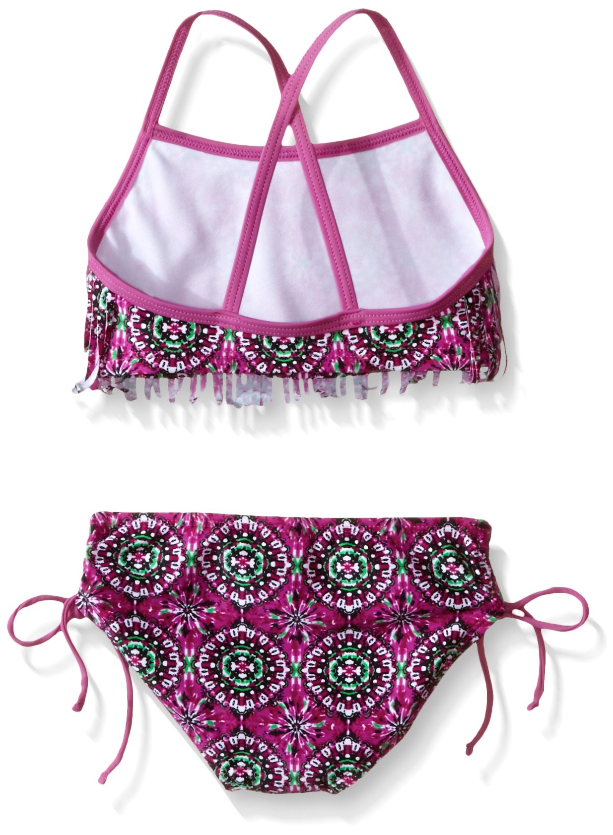 Kanu Surf Girls' Kelly Beach Sport Fringe 2-Piece Bikini Swimsuit