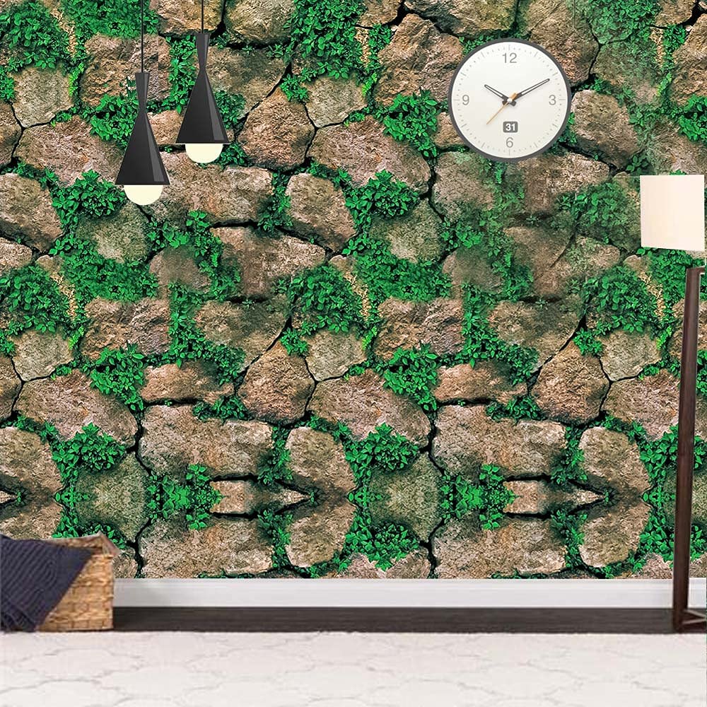 Vendsy 3D Garden Stone Peel and Stick Self Adhesive Waterproof Wallpaper (1000 cm x 45 cm) (B09FH3PQPP) Amazon Price History, Amazon Price Tracker