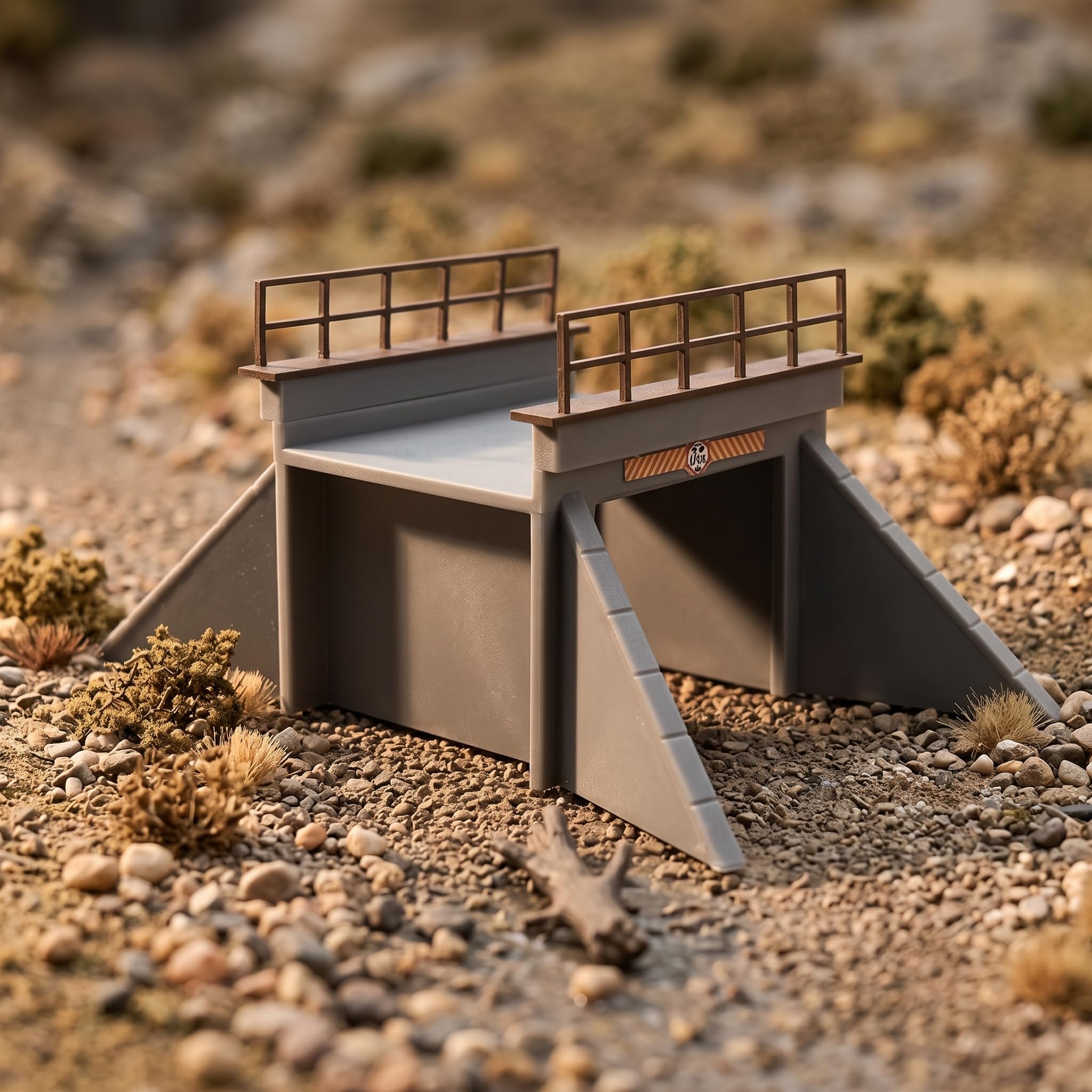 Kit Culvert per Diorama Ferroviario 1:87, Accessorio per Modellismo Ferroviario, train model scene, Doppio binario grande