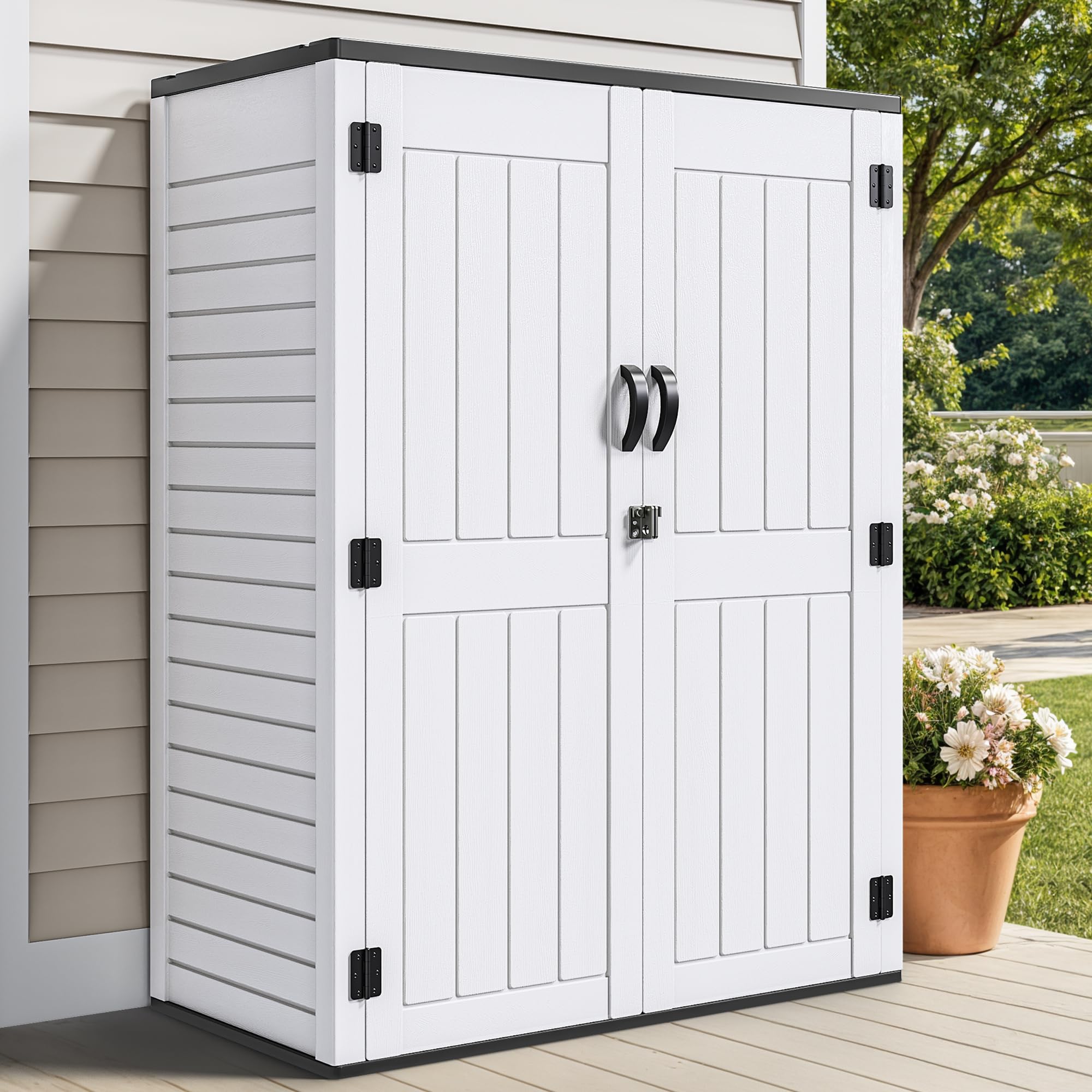 Amazon.com : YITAHOME 59 cuft Outdoor Vertical Storage Shed, Tall