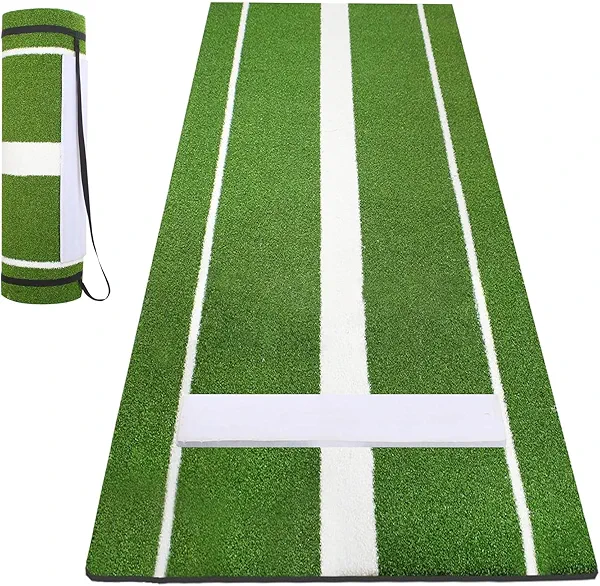10x3 ft Softball Pitching Mat with Mound - Antifade Turf, Antislip Foam Backing - Fastpitch Equipment for Softball and Baseball Pitchers Practice