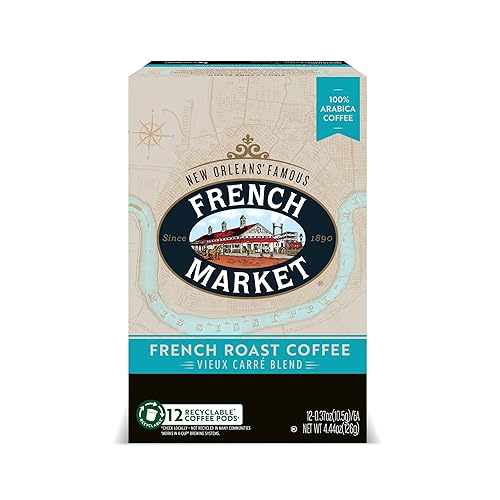 Miniatura 9 de French Market Coffee & Chicory - Cápsulas de café tostado medio oscuro, caja de 12 unidades (paquete de 4)