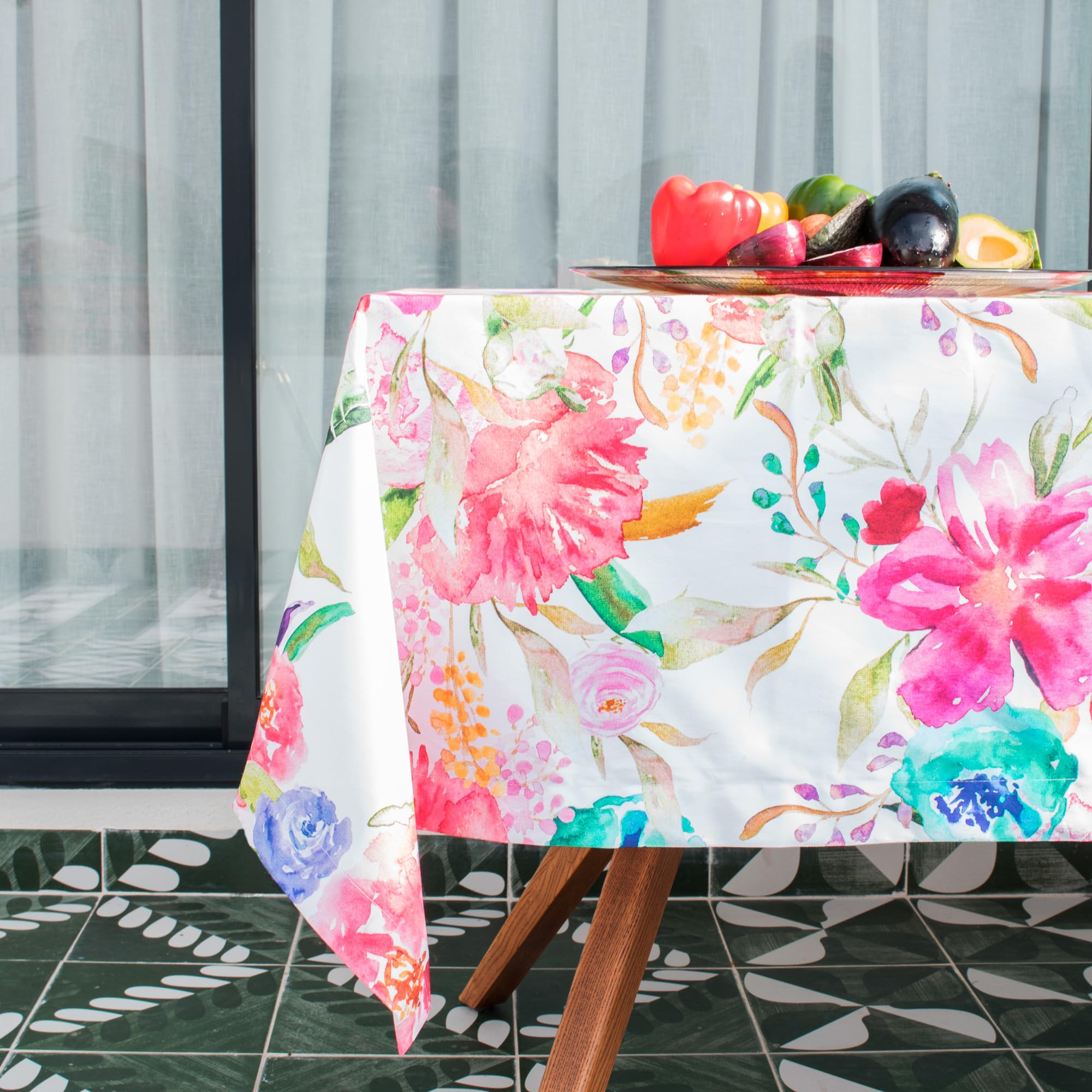 Pink bloom Mantel 150x150 cm