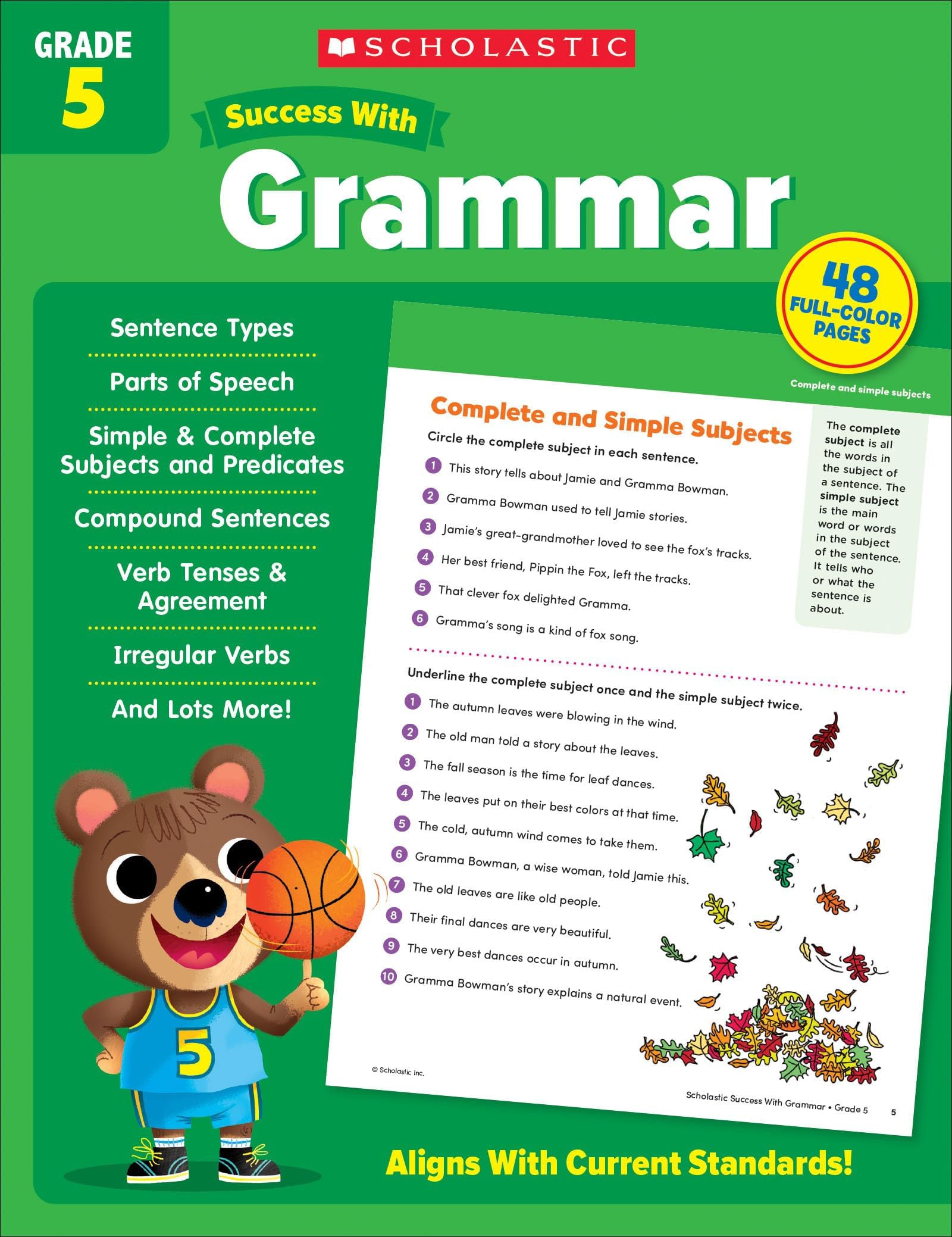 Scholastic Success with Grammar Grade 5 Workbook