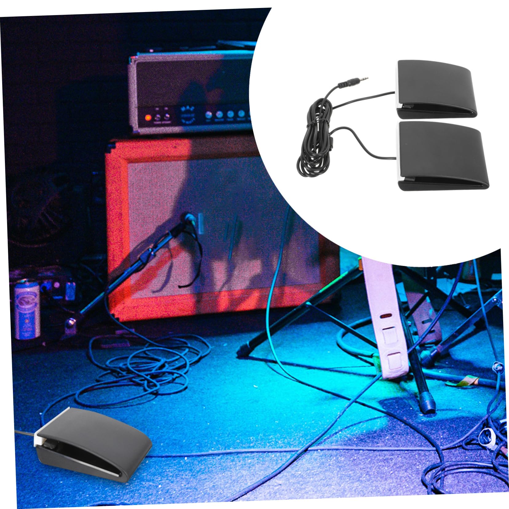 VICASKY Electronic Drum Foot Pedal Compact Piano Sustain Pedal High Sensitivity Replacement