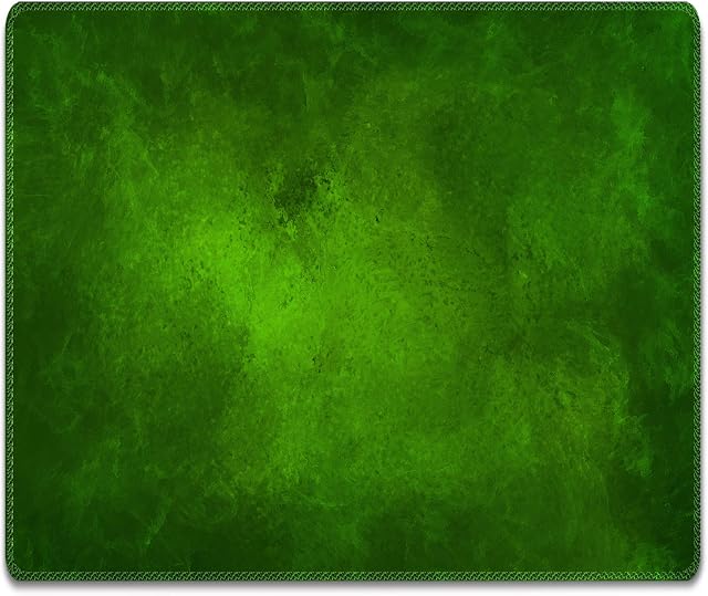 Silent Monsters Mouse Mat Small 24 x 20 cm / 10 x 8 inches, Mouse Pad Design: green, Stitched Edges, Mousemat for Office and Gaming, Mousepad Non-Slip Rubber Base, Desk Mat