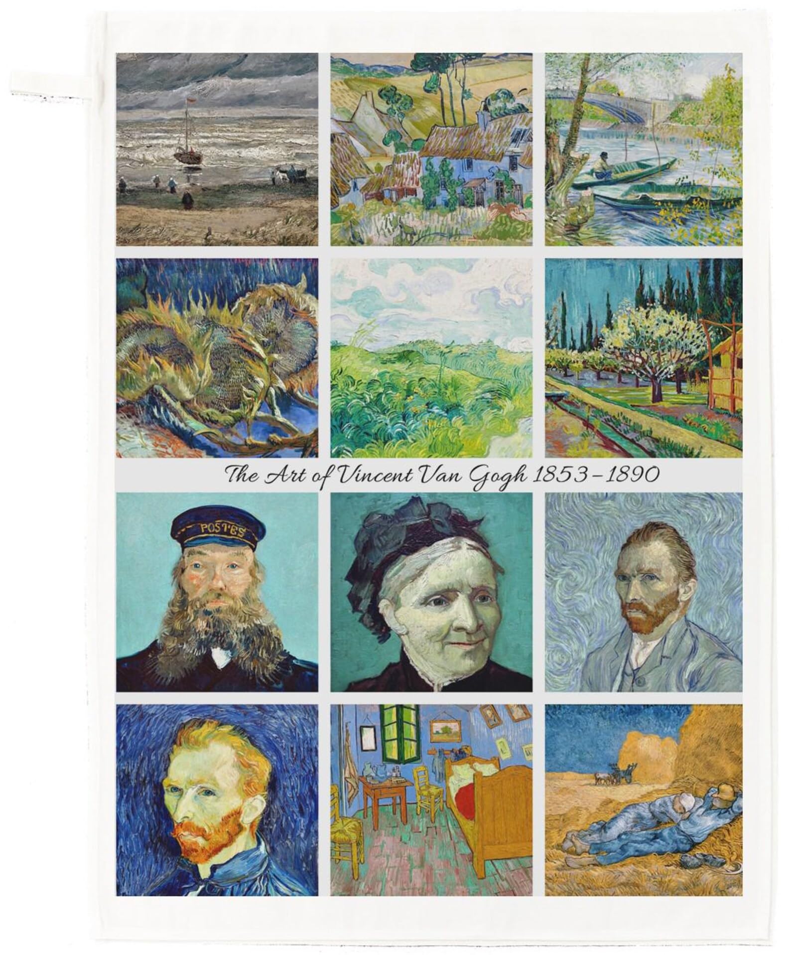 Half a Donkey The Art of Vincent Van Gogh Cotton Tea Towel