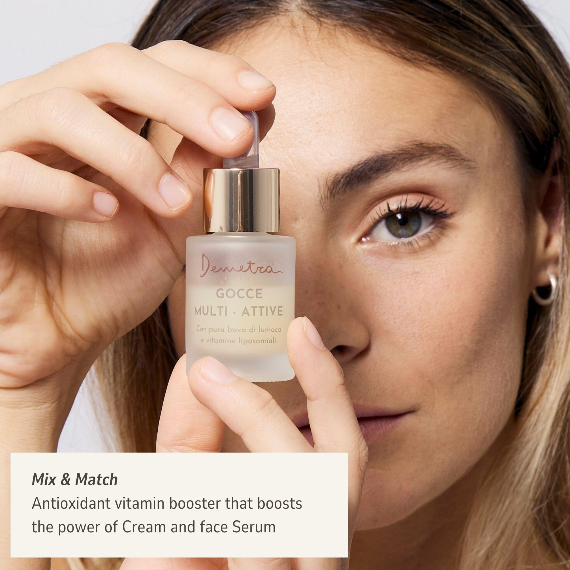 Demetra Gesichtspflege Set 3 in 1 – Gesichtscreme 85%, Gesichtsserum 90% und Multiaktive Tropfen 98% mit Schneckenschleim – Hyaluronsäure & Vitamine A-E-F-C – Anti-Aging Hautpflege