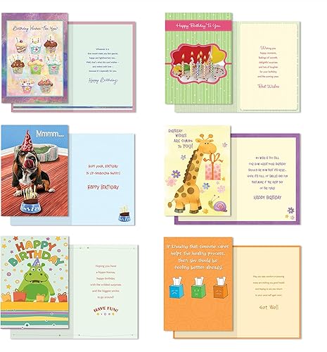 Miniatura 6 de Designer Greetings Surtido de tarjetas de felicitación para todas las ocasiones (24 tarjetas con sobres en un recuerdo, caja organizadora floral)