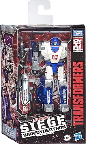 Miniatura 2 de Transformers Toys Generations War for Cybertron Deluxe Wfc-S43 Autobot Mirage Figura – Capítulo de asedio – Adultos y niños a partir de 8 años