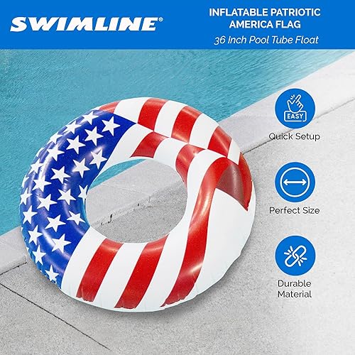 Miniatura 2 de Swimline Flotador de tubo de piscina Americana de 36"