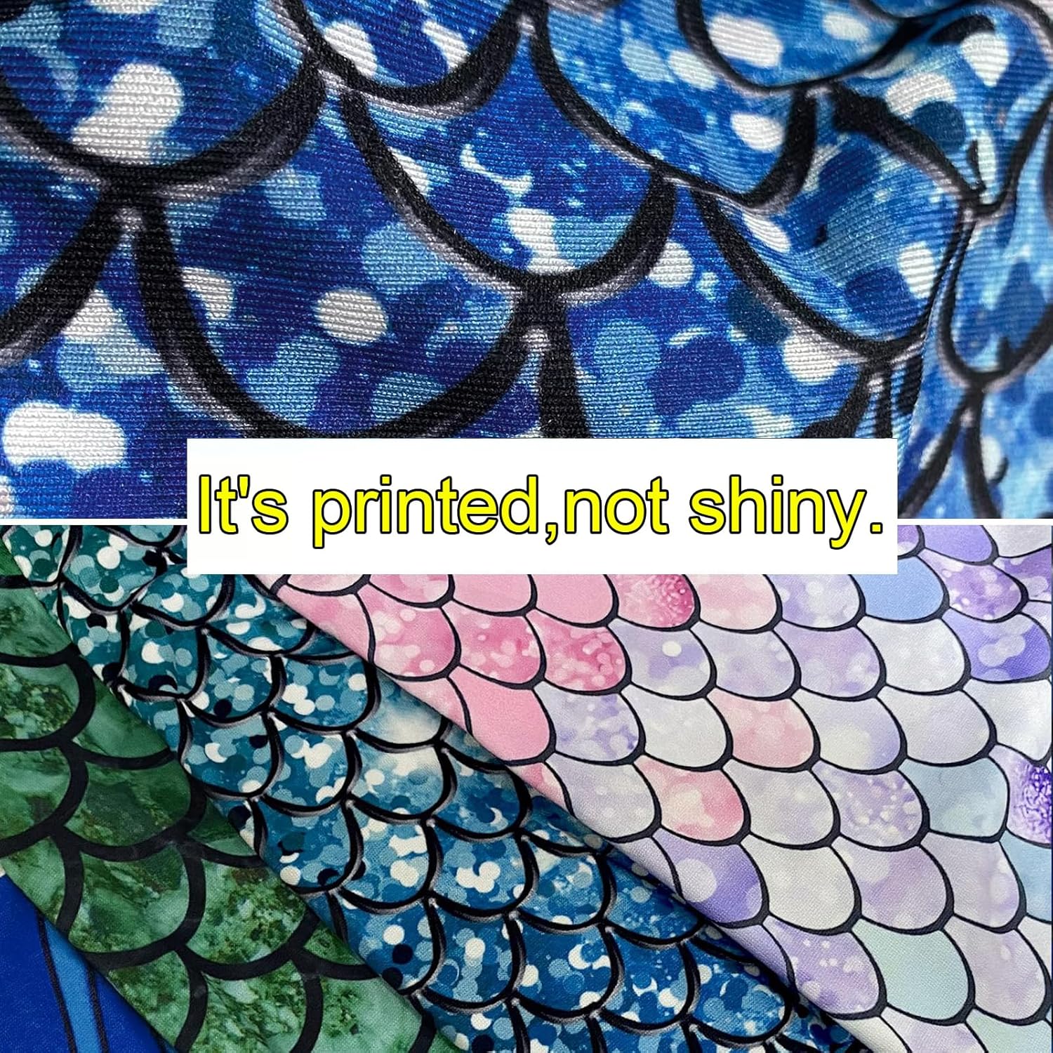 Eciodci Women's Mermaid Print Crop Tank Tops Fish Scale 3D Printed Soft Summer Sleeveless Crop Top - Image 8