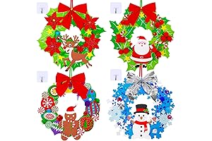 Winlyn Christmas Foam Crafts for Kids - DIY Festive Wreaths & Ornaments