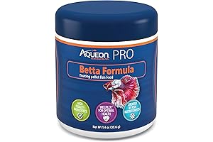 Aqueon PRO Betta Fish Food - Pellet Formula, 1.4 oz