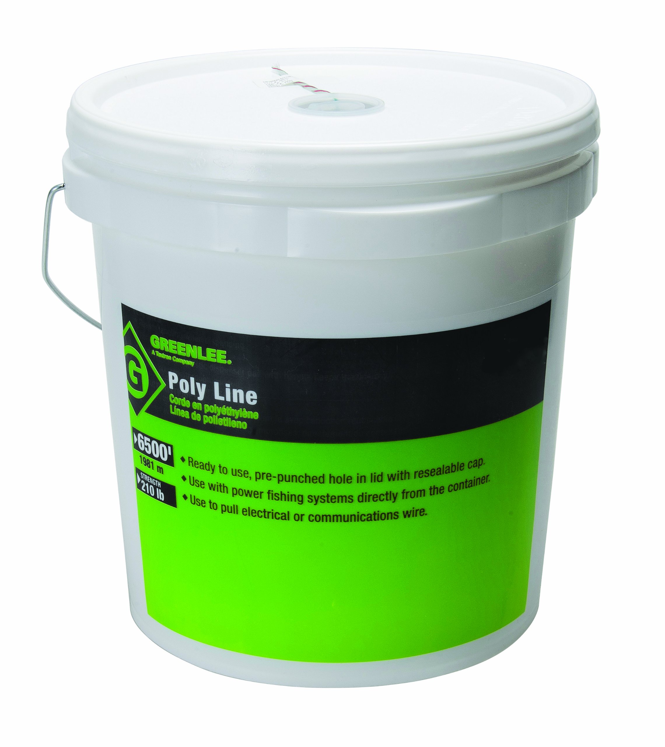 Poly Fish Line Greenlee 430 fil vert pour aiguillage réseau électrique
