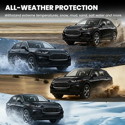 Miniatura 5 de LASFIT Floor Mats & Cargo Mat with Backrest Mat for Honda HRV 2026 2025 2024 2023 Sport/LX/EX-L & for Acura ADX 2025-2026, All Weather TPE Custom