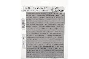 Tim Holtz Stampers Anon Cling Rubber Stamp Set Tiny Text