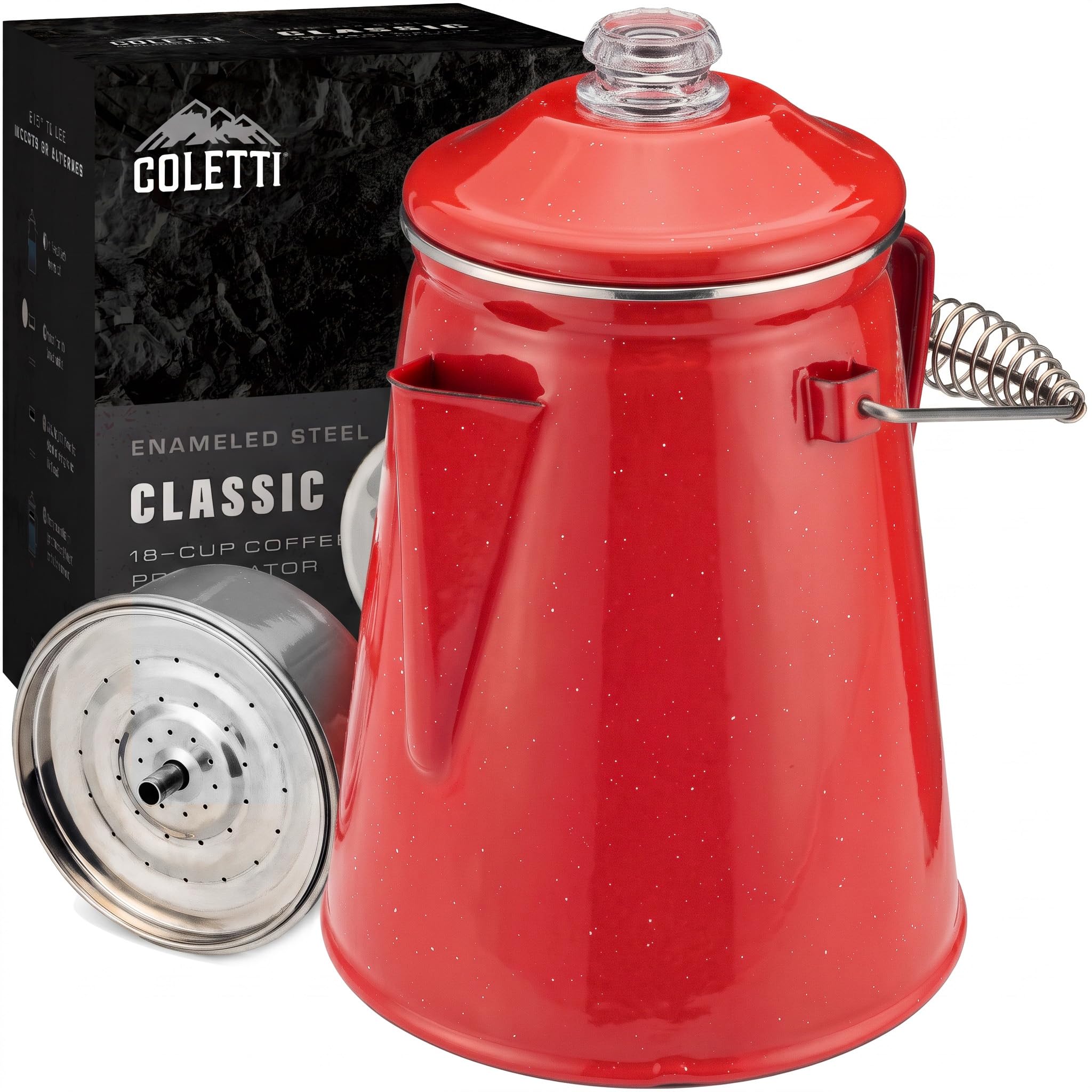 COLETTI Classic Percolator Coffee Pot