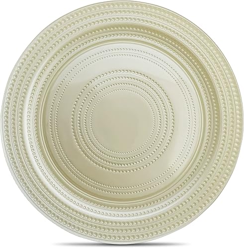 Vista 15 de TigerChef - Cargadores de vidrio para platos llanos, platos de vidrio, cargadores de platos, manteles individuales para decoración de boda, varios