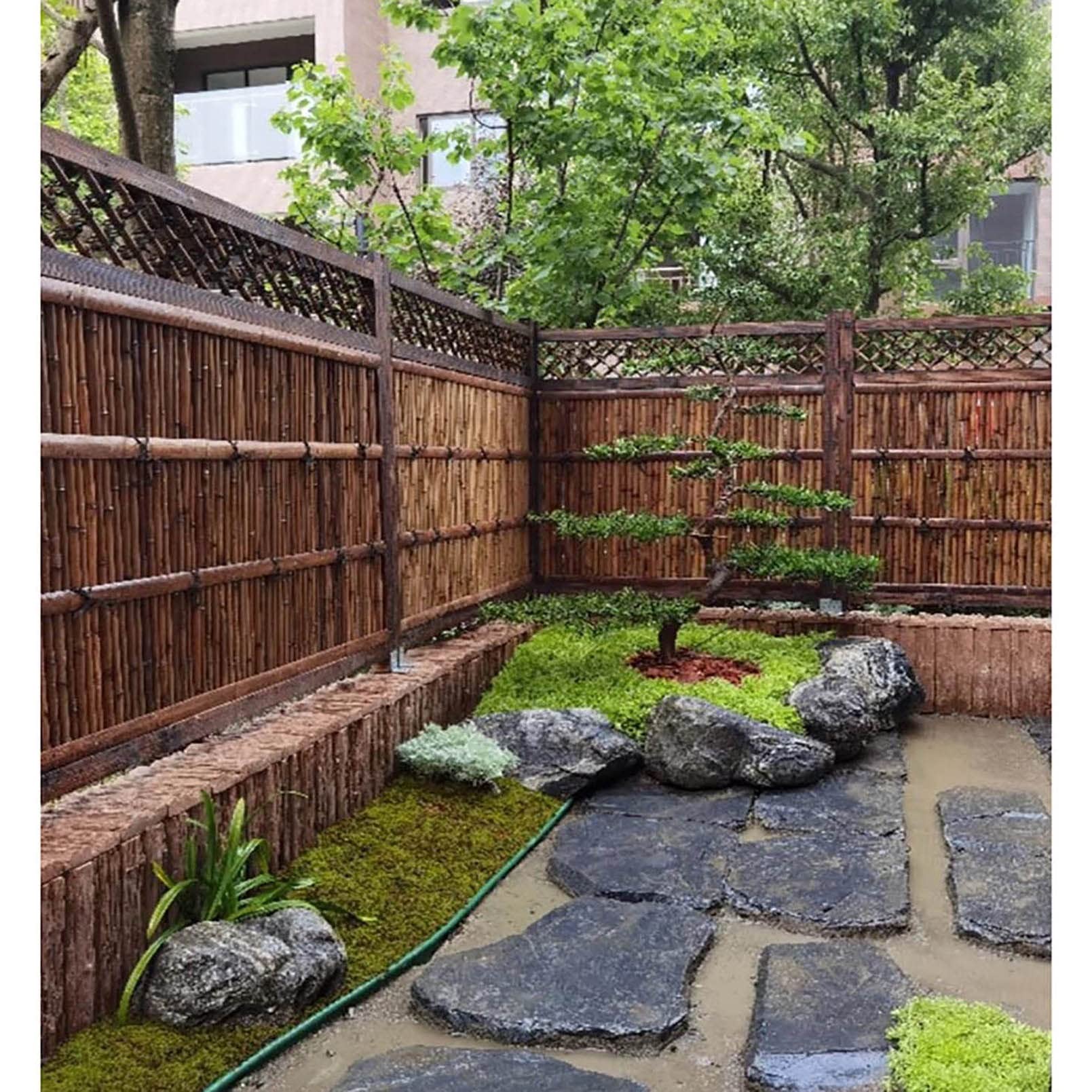 Amazon.co.jp: 竹フェンス 天然竹フェンスロール 竹壁装飾圧延フェンスパネル パティオ竹プライバシーフェンススクリーン 庭 裏庭 バルコニー 70 100 120 130 Cm 高 (Size : L250cmxH120cm(99inx48in)) : DIY・工具・ガーデン SAFWELA(壳店) プラスチックスクリーン 竹の屋外プライバシースクリーン パティオの人工プラ...
