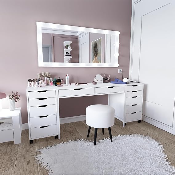 Duru Makeup Table Set (Excluding Mirror) - 200 Cm