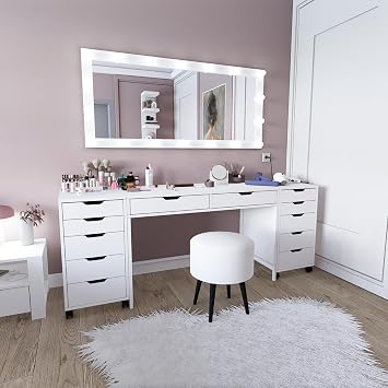 Duru Makeup Table Set (Excluding Mirror) - 200 Cm