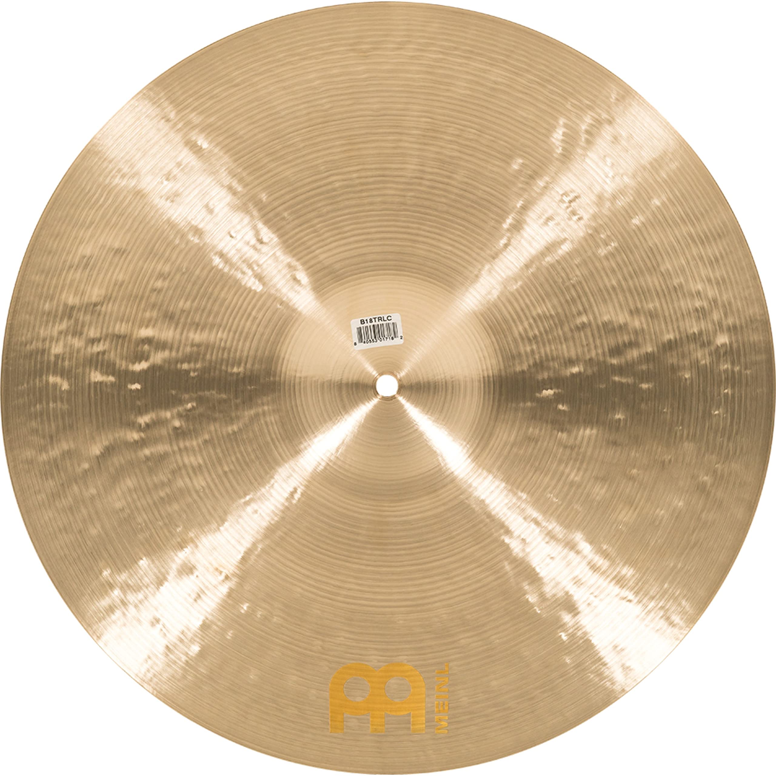 Meinl Cymbals Byzance Jazz Cymbale Tradition Crash Light 18 pouces (45,75cm) pour Batterie – Bronze B20, Finition Traditionnelle (B18TRLC)