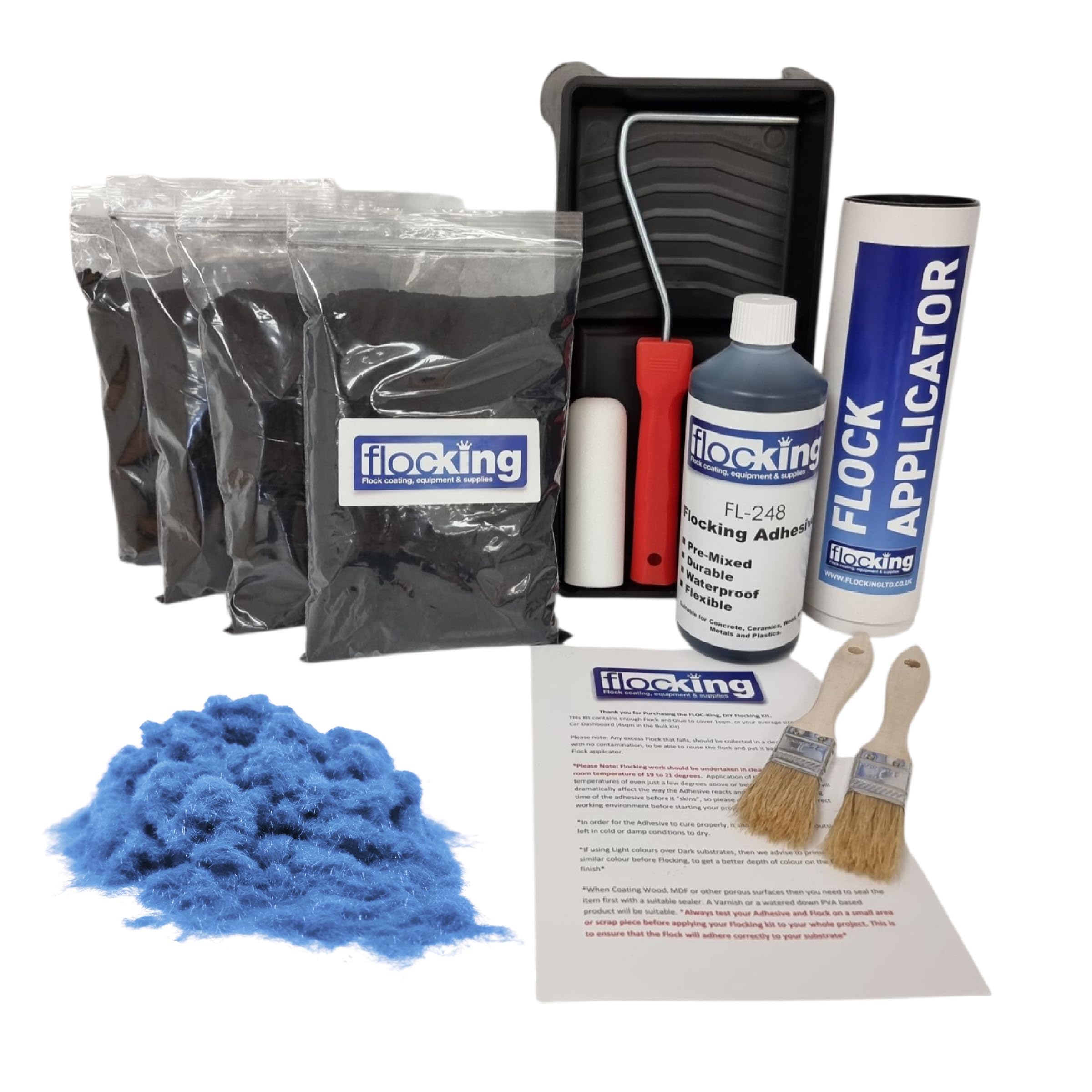 DIY Flocking Kit Bulk over 4sqm - (Aqua) — image 1
