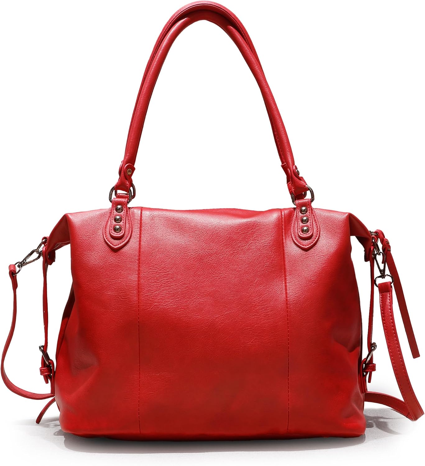 Womens Large Tote Bag for Women 21L Hobo Vegan Leather Handbags Crossbody Purse with Adjustable Strap - Image 2