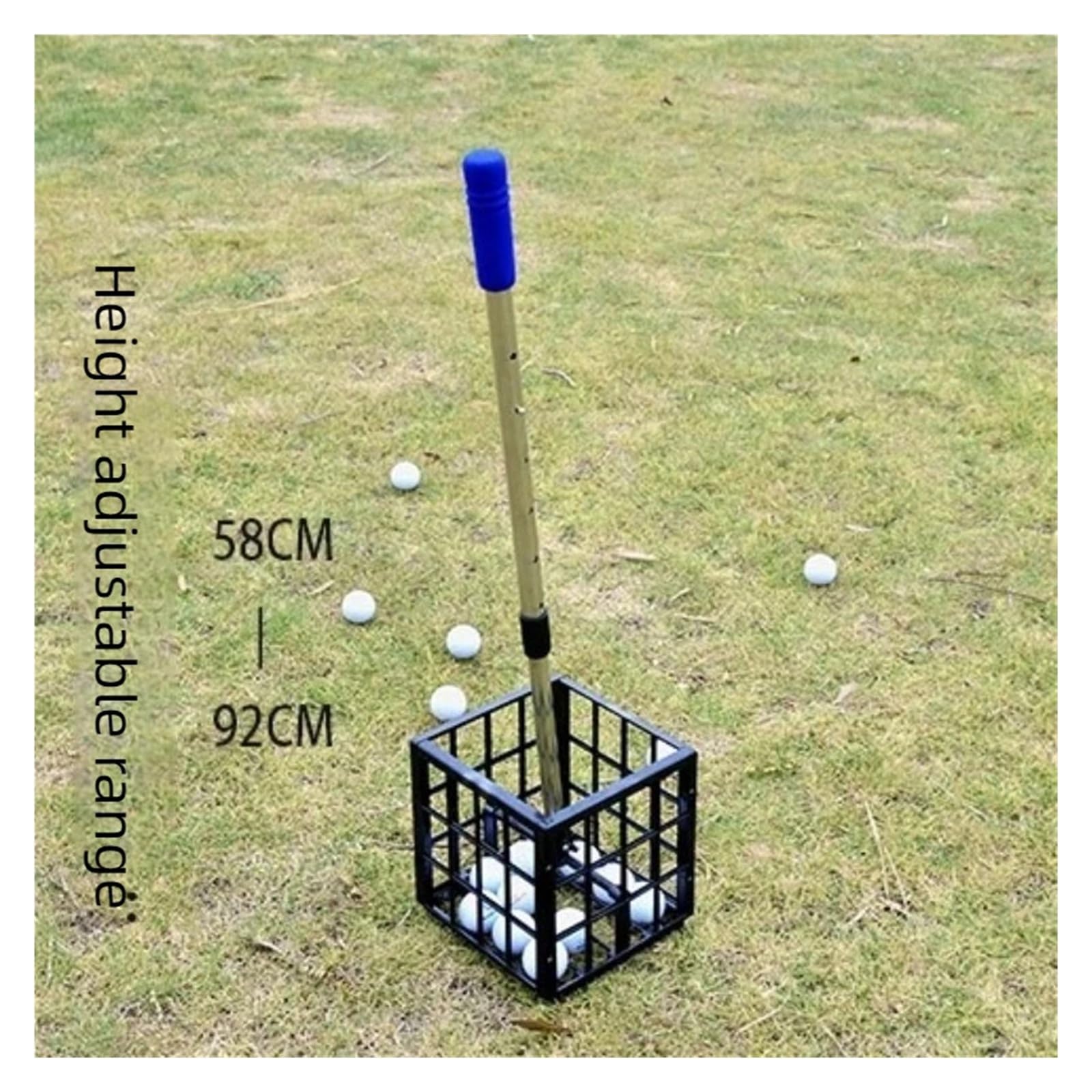 Recogedor de Pelotas de Golf Ajustable, Marco de colección de Golf de Gran Capacidad, recolector de Pelotas Ligero, Accesorios Deportivos Profesionales