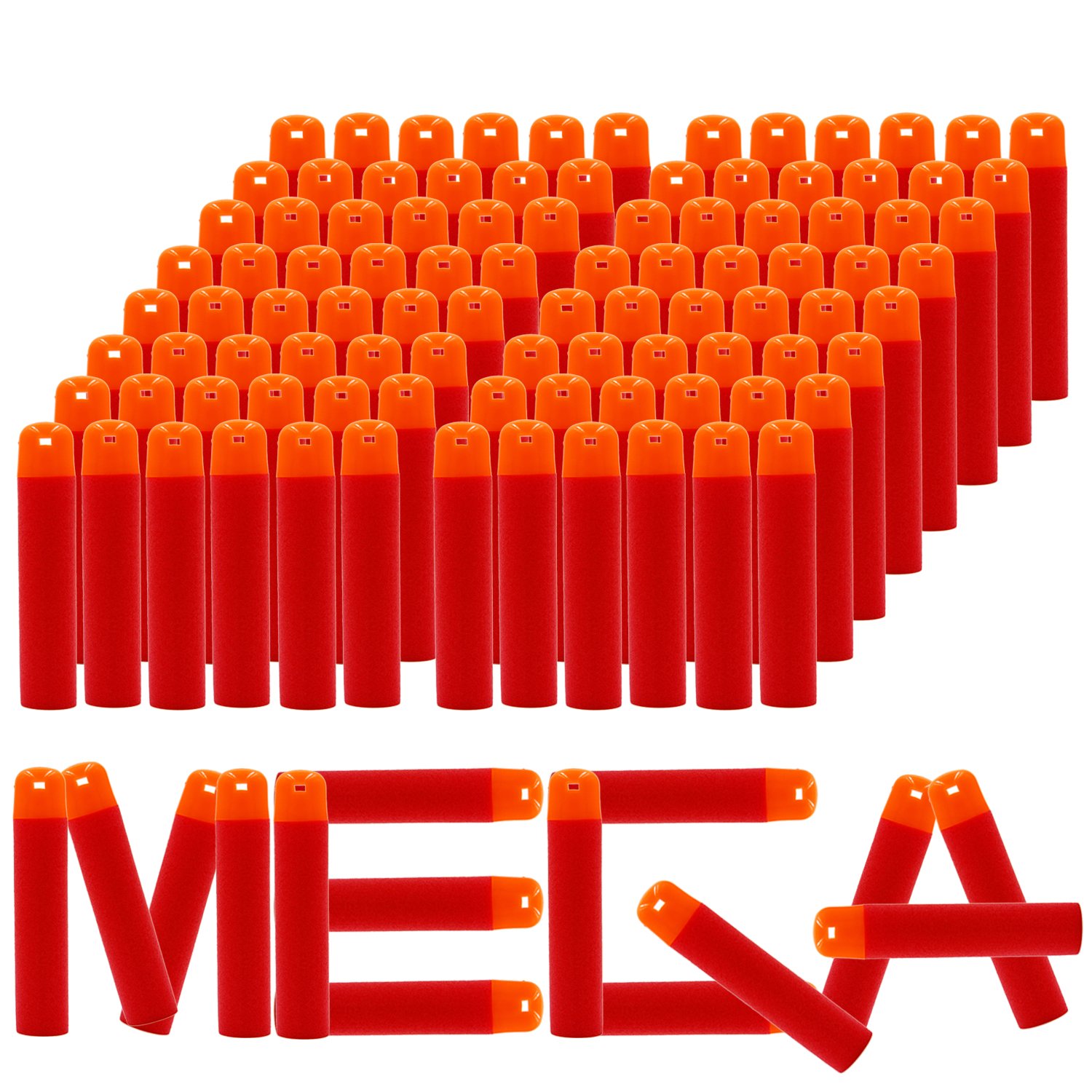 EKIND9.5cm Foam Darts Compatible for Nerf N-Strike Elite Mega Series Refill Pack