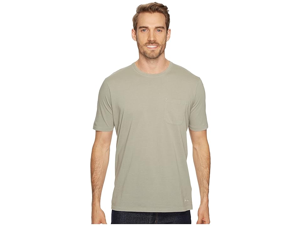 

Pendleton Thomas Kay Short Sleeve Pima Crew (Grey/Taupe) Men's Clothing