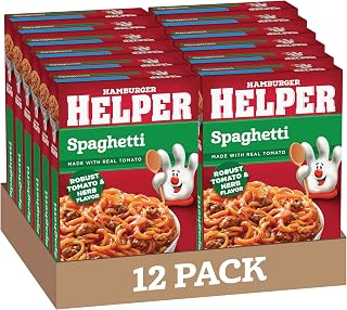 Hamburger Helper Spaghetti Pasta, 6.6 Ounces, 12 per Case