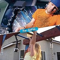 Vista 7 de Jaws soporte flexible con pinza, con cuello de cisne adaptable para cámaras Gopro Hero 5, 4, Session, 3+, 3, 2, 1