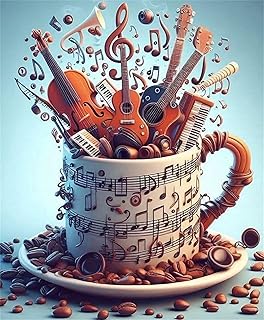 Comprar Puzzle 200 Piezas Instrumentos Musicales Hechos con Tazas de café | Puzzles Adultos | para Toda La Familia | 35x25 cm | Entretenimiento Creativo Rompecabezas Adultos Regalo