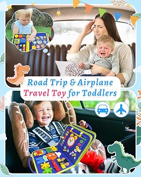Exorany Busy Board Montessori Toys for Toddler Boy Birthday Gift Busy Book