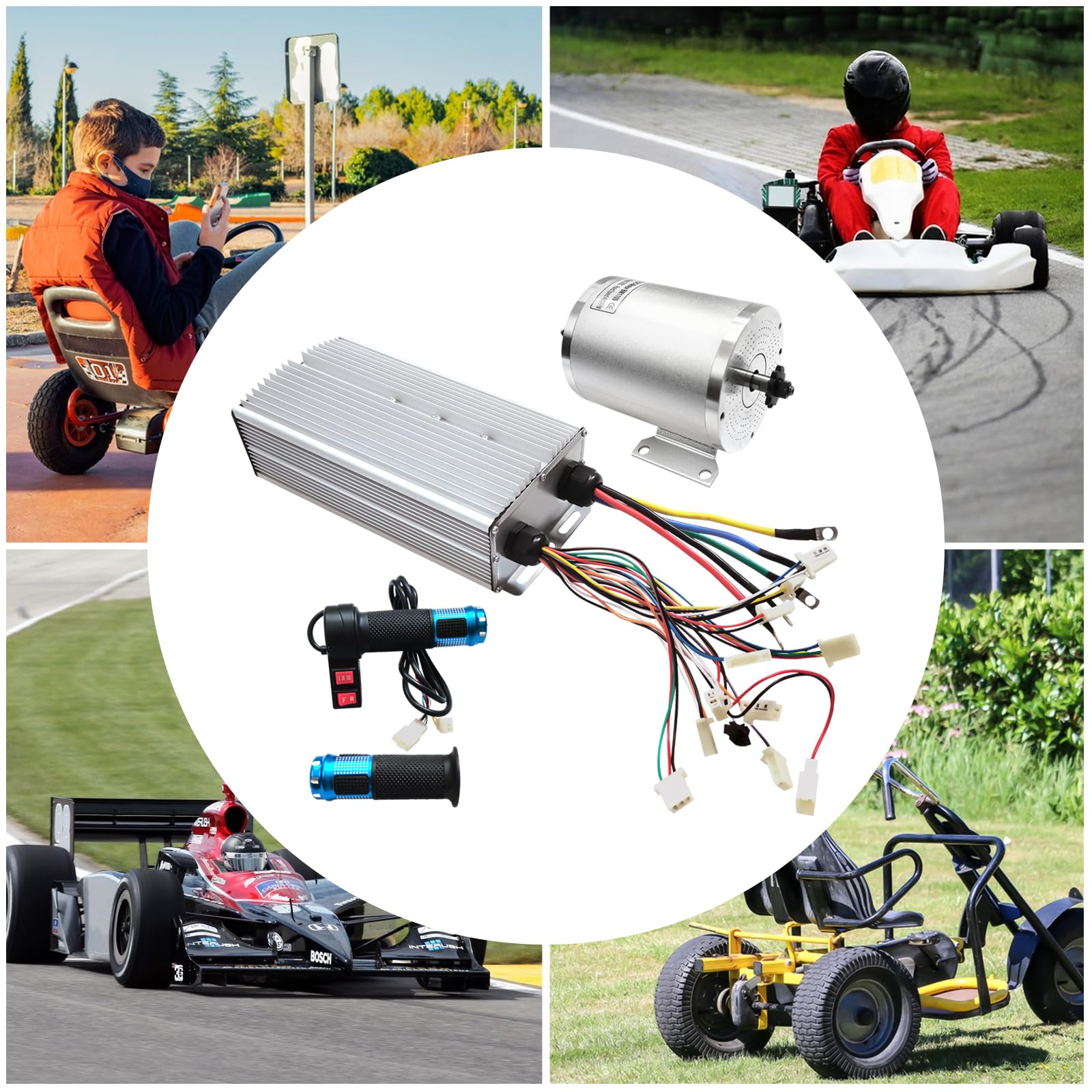 3000W 72V bezszczotkowy silnik prądu stałego E Bike Motor Kit do skutera elektrycznego do skuterów elektrycznych, rowerów elektrycznych, kart i rowerów elektrycznych