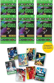 Hediyecik Panini Fifa Top Class 2024 Futbolcu Kartlar  3 Paket 24 Kart