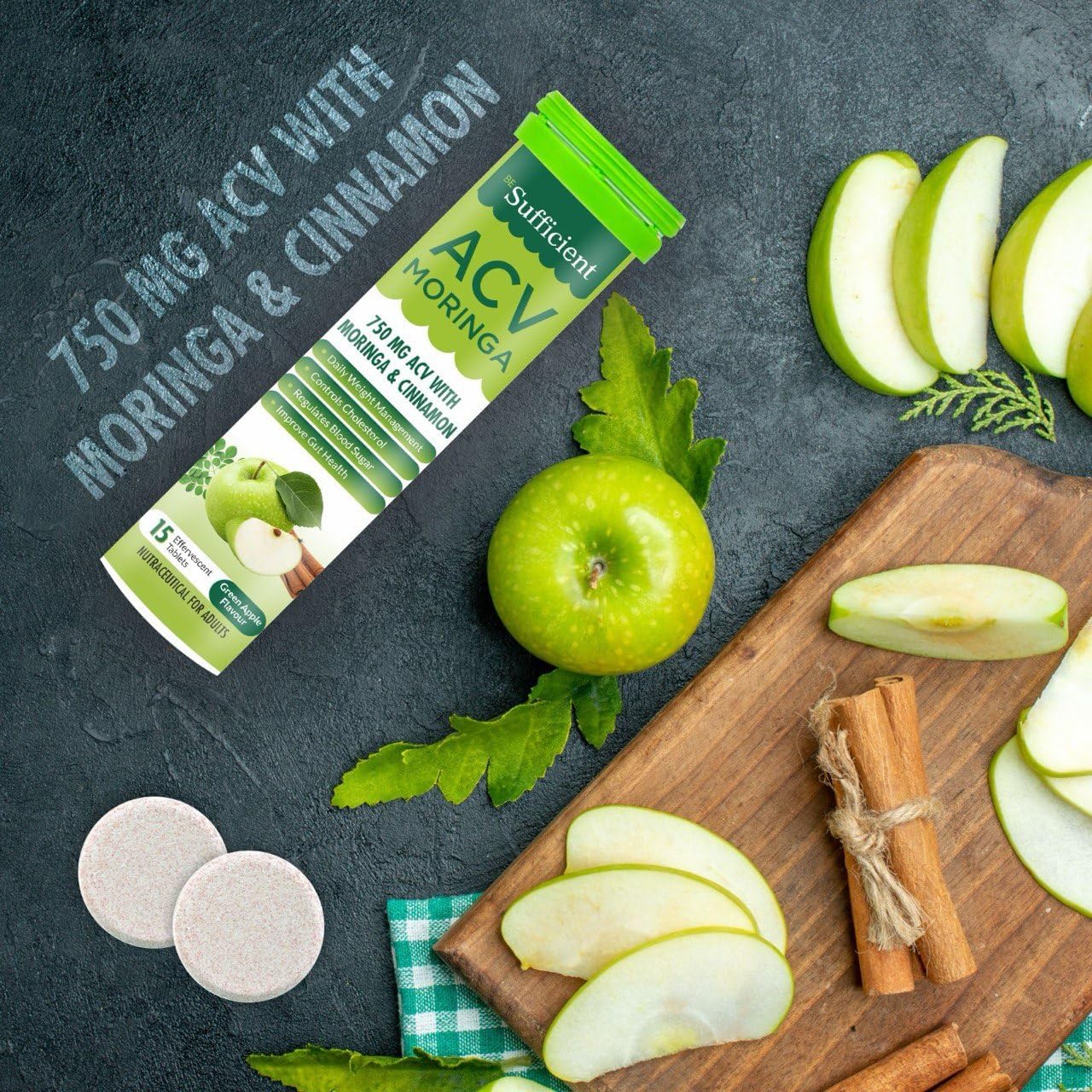 Buy Now Acv Moringa 15 Effervescent Tablets Apple Cider Vinegar With...