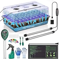 60-Cell Self-Watering Seed Starter Kit with Grow Light, Heat Mat, Humidity Dome & Timer - Perfect for Indoor Herbs, Veggies & Flowers