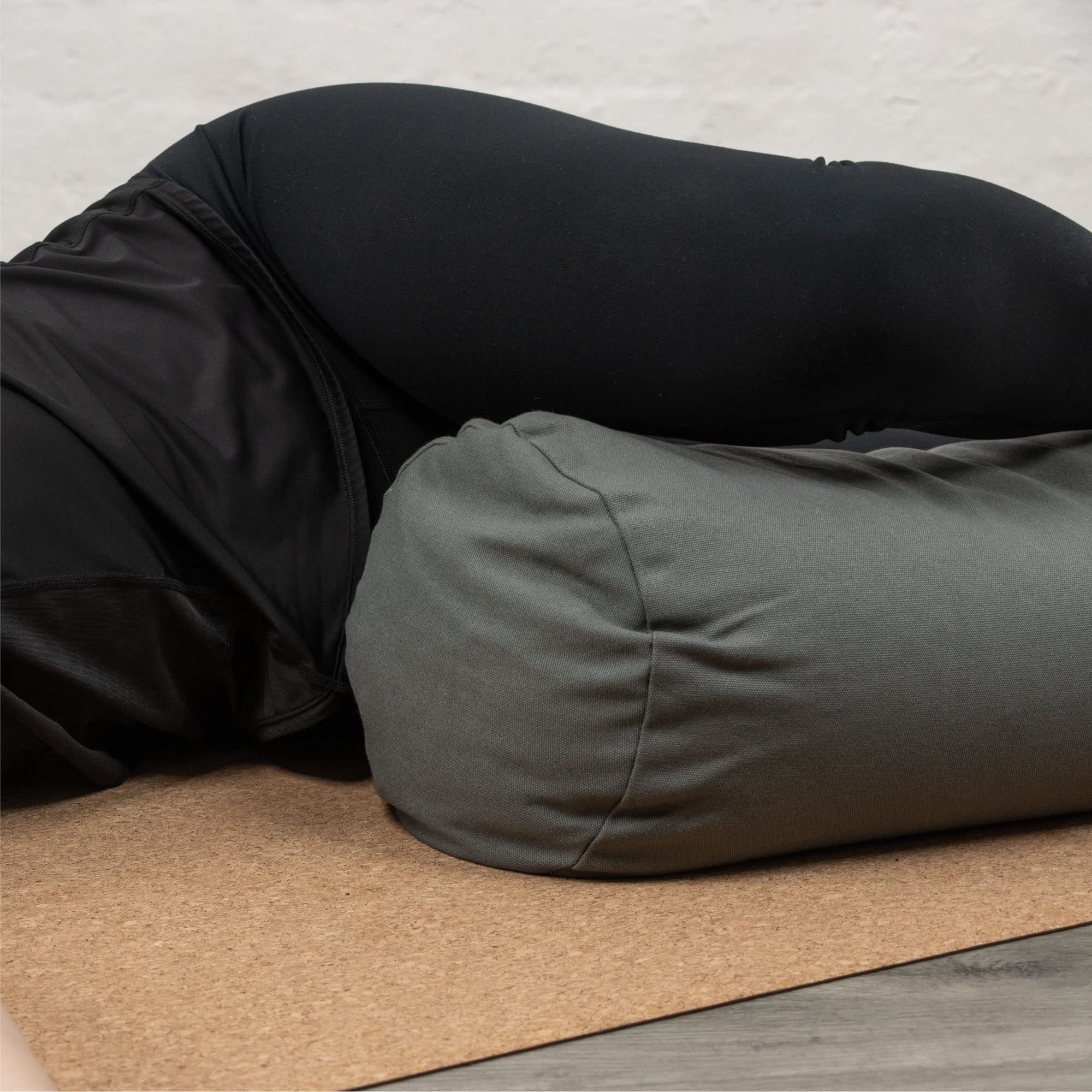Coussin De Soutien Myga RY1147 – 63x25 Cm, Coton, Poignée De Transport, Pour Yoga Réparateur, Grossesse Ou Rééducation