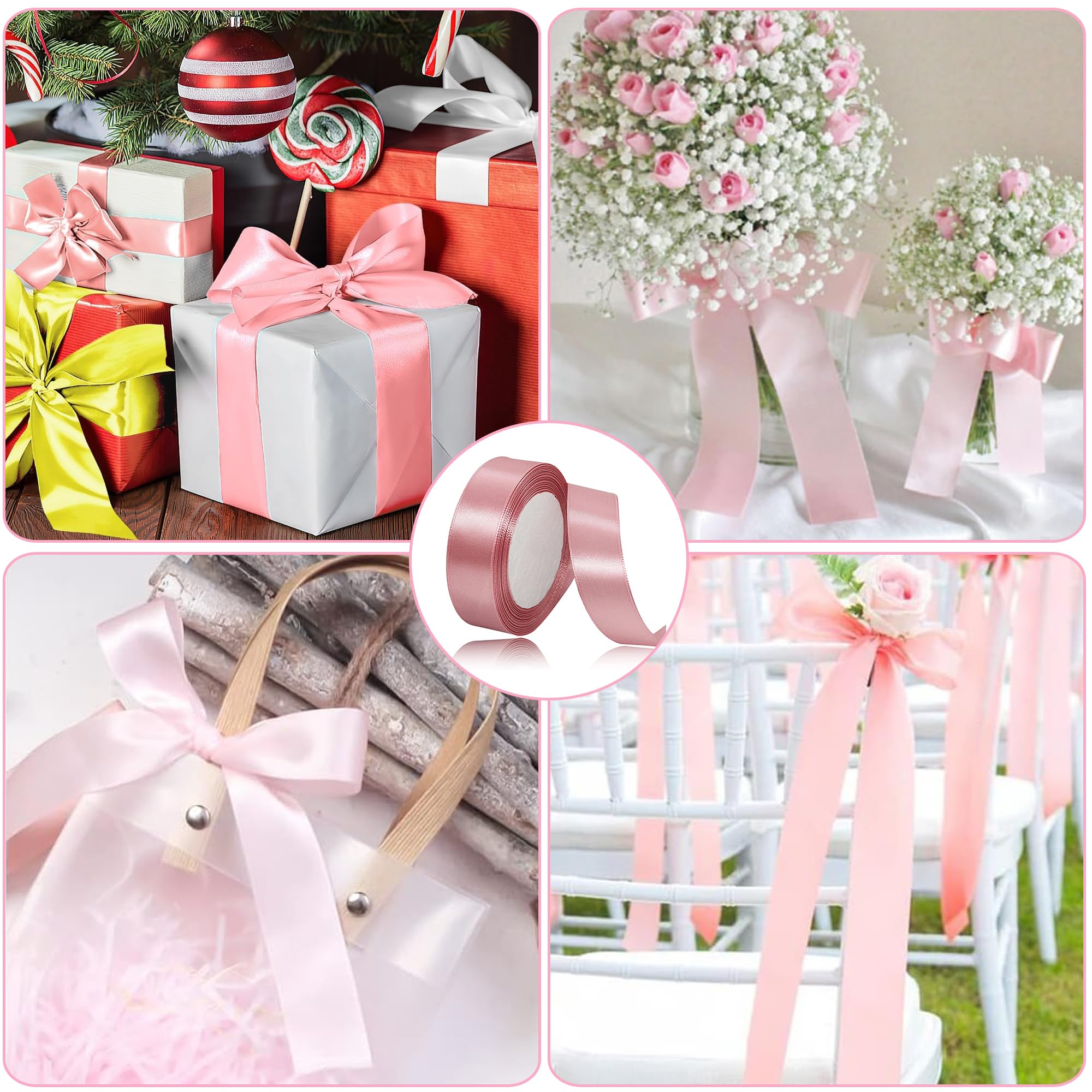 Lot De 3 Rouleaux De Ruban De Soie Fait à La Main En Mousseline De Soie