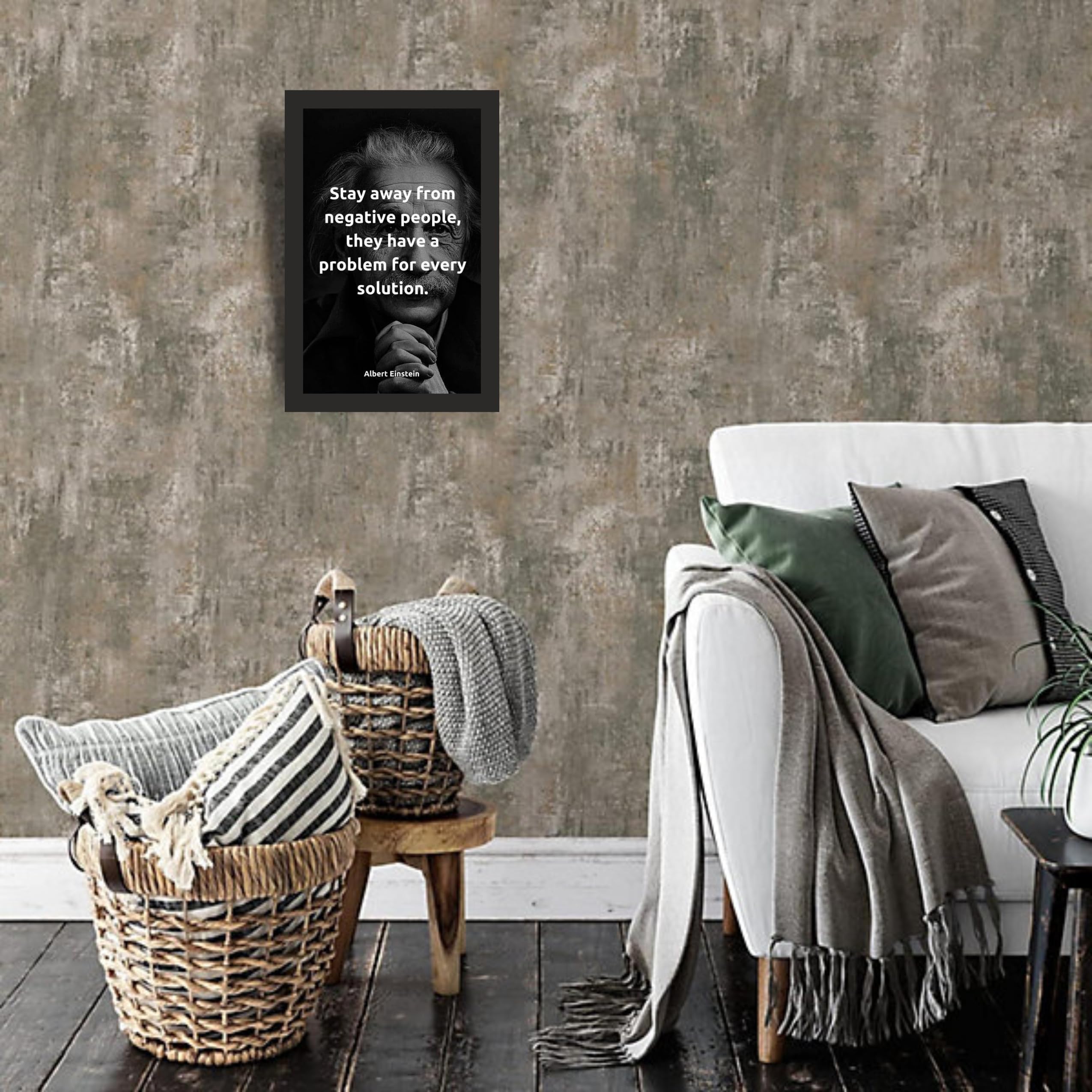 Stay Away From Negative People Quote Wall Art
