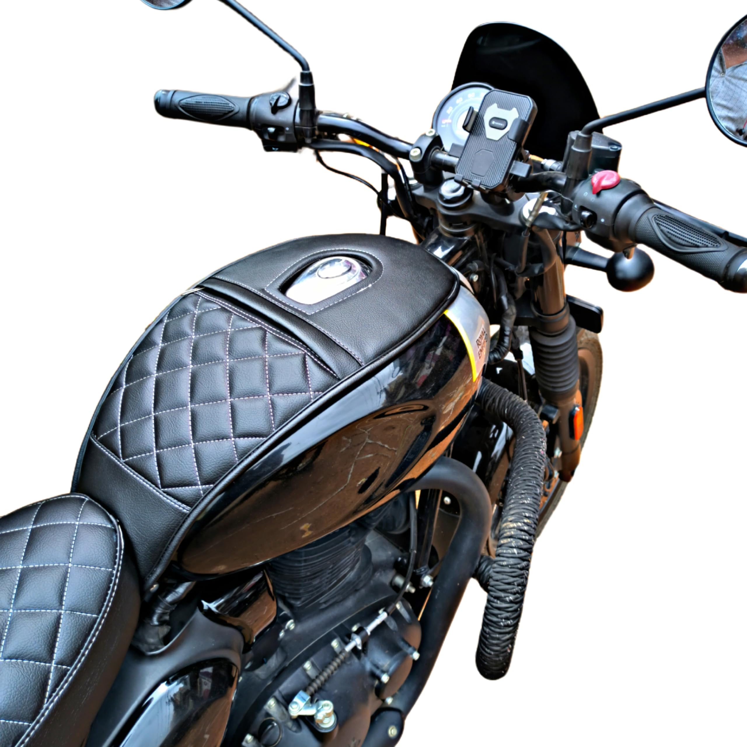 M D Liners New Premium Royal Black Tank Cover for Hunter 350-image-10