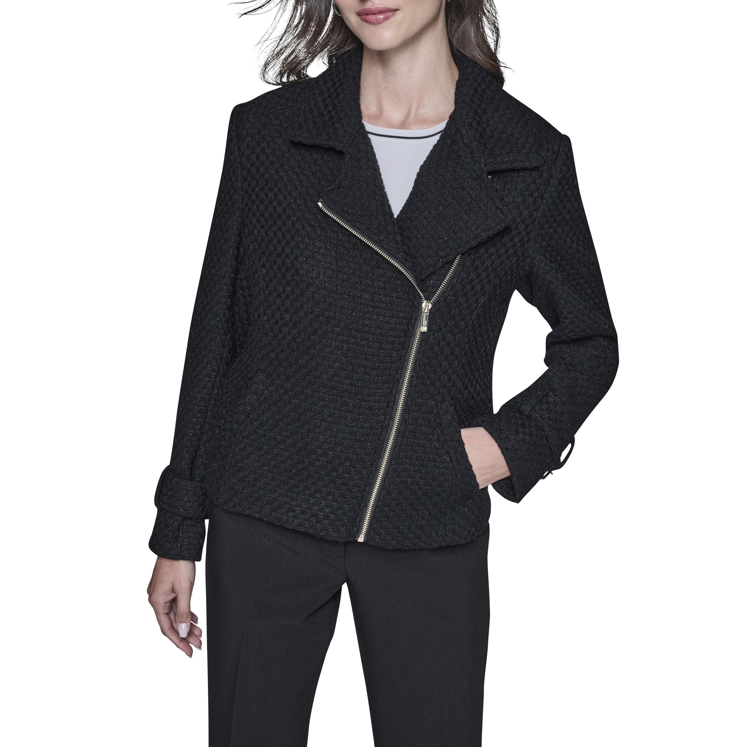 KARL LAGERFELD womens Long Sleeve Soft Suiting Jacket