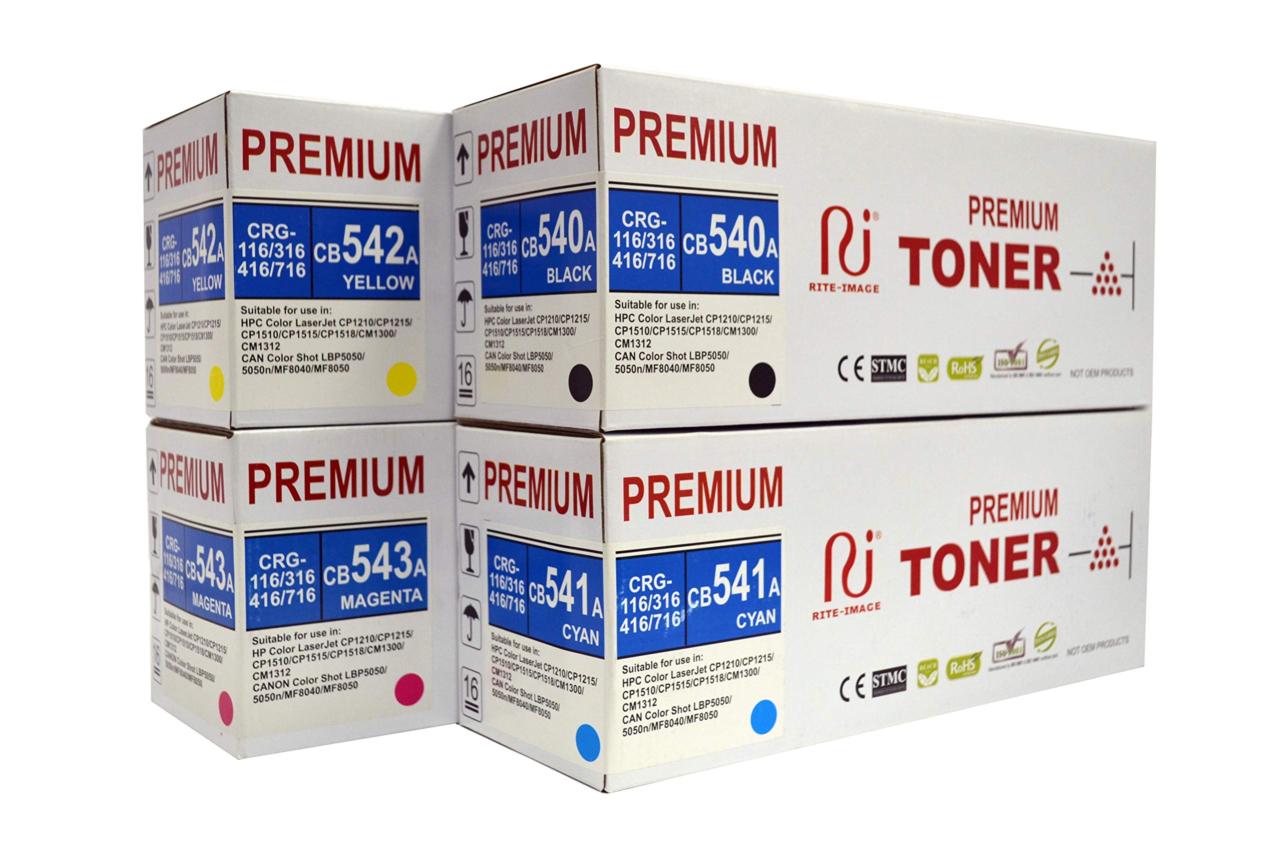 Rite-Image® Compatible Toner Hp 125A - CB540A, Can CRG116/ CRG316/ CRG416/ CRG716 (Black)