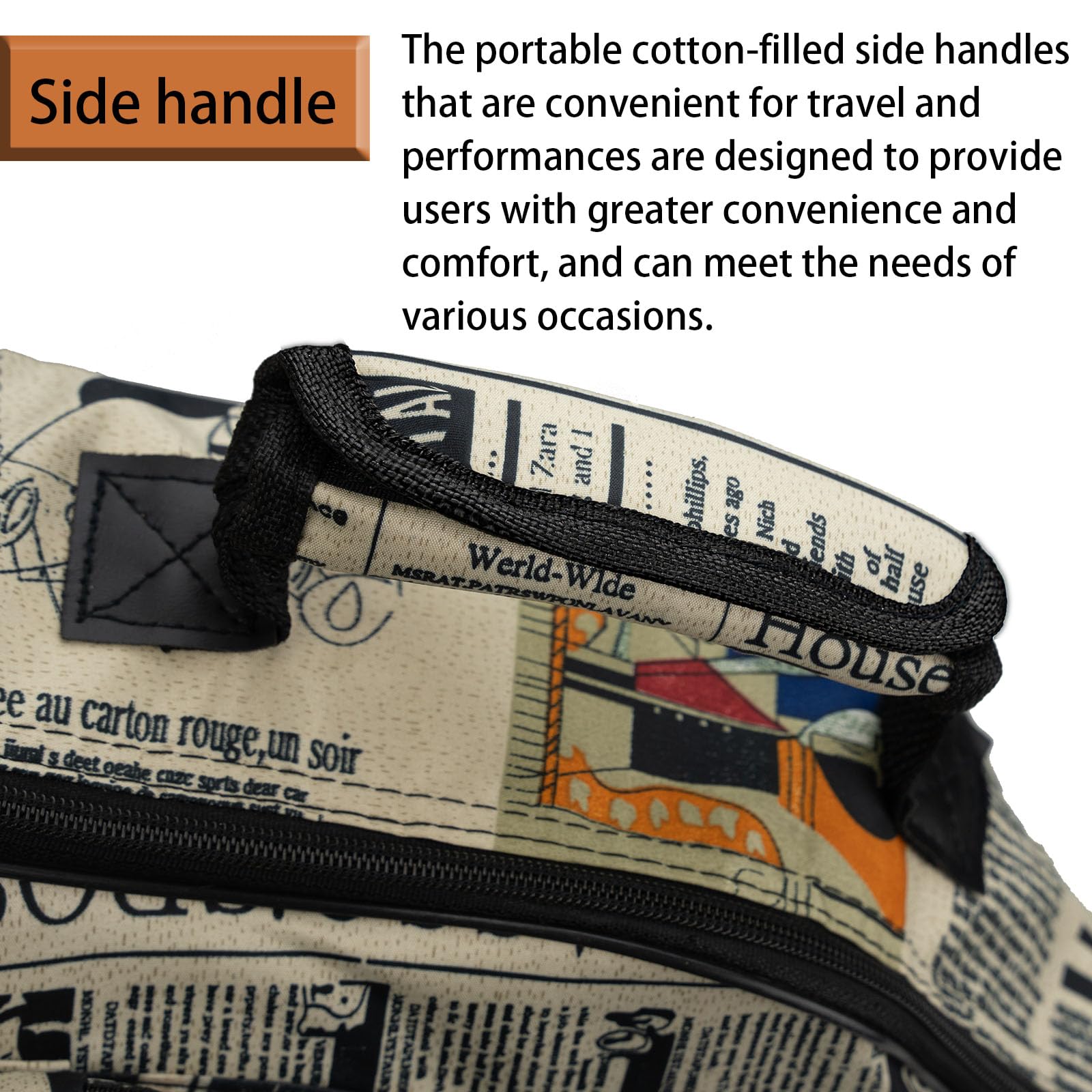 Funda Suave Acolchada para Guitarra acústica de 40/41 Pulgadas (Bolsa de Guitarra de periódico de 40/41 Pulgadas)