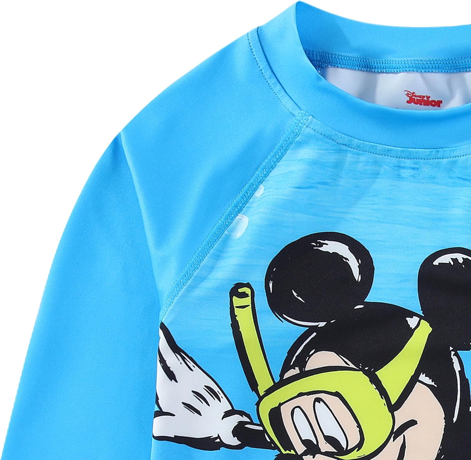 Disney Mickey Mouse Boys UPF 50+ Rash Guard and Swim Trunks Swimsuit for Infant, Toddler, and Big Kids - Image 3