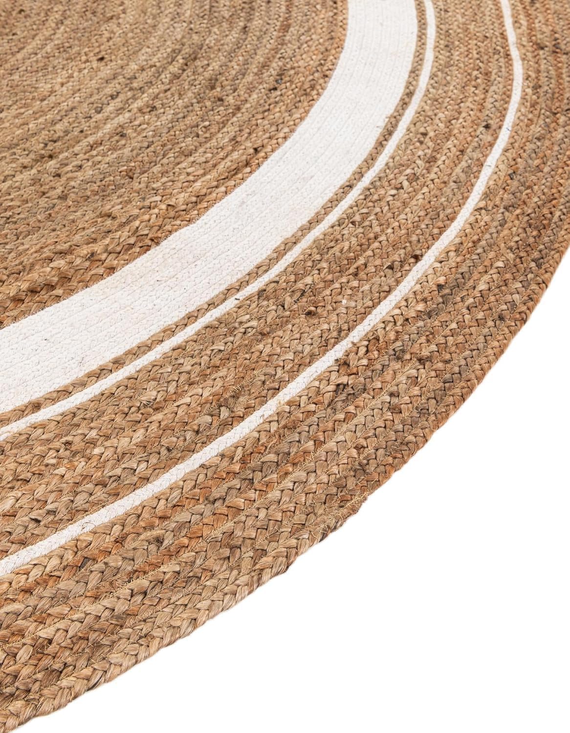 Tapis indien tressé à la main en jute naturelle tissée à la main, respectueux de l'environnement, pour chambre à coucher, salon, ferme, décoration de chambre d'enfant, ovale, 240 x 300 cm