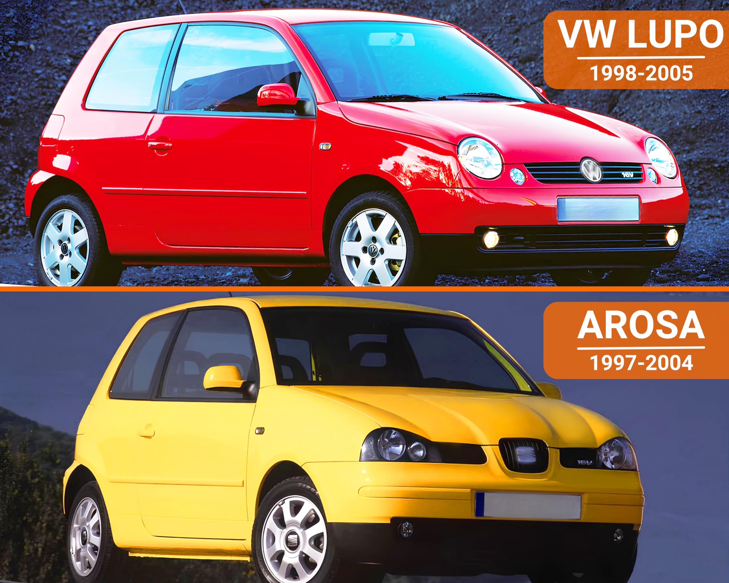 Maniglie Interne Compatibile con Volkwagen Lupo e Seat Arosa – Ricambio di Qualità, Rinforzate Maniglia Conducente, Passeggero e Cappucci, Design Originale e Installazione Facile